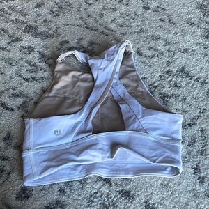 Lululemon white sports bra